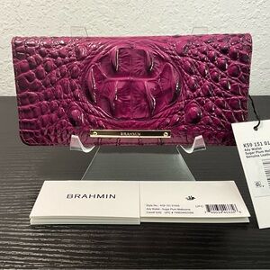 Brahmin Ady SUGAR PLUM MELBOURNE Leather Wallet W/Eye NWT